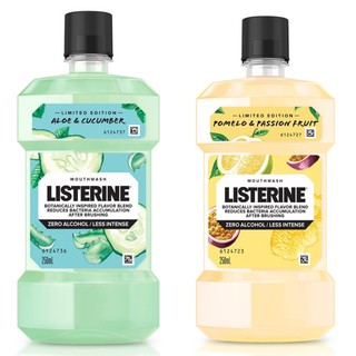 (มี 2 สูตร) Listerine Zero Alcohol Mouth Wash Limited Edition ลิสเตอรีน ซีโร่ แอลกอฮอลล์ ผลิตภัณฑ์น้ำยาบ้วนปาก 250 มล.