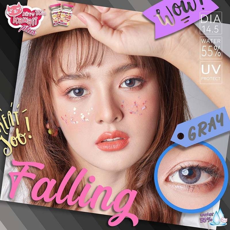 1-falling-gray-mini-มินิ-สีเทา-เทา-kitty-kawaii-ค่าอมน้ำสูง-contact-lens-bigeyes-คอนแทคเลนส์-ค่าสายตา-สายตาสั้น-แฟชั่น