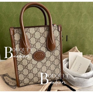 New gucci Mini tote bag with Interlocking G