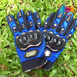 Everdayitems 0050200298 Big bike Motorcycle Gloves ถุงมือมอไซต์บิ๊กไบค์ แบบสกรีนใหม่ล่าสุด ไซส์XL sizeXL  สีน้ำเงิน