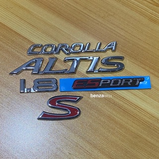 โลโก้ COROLLA ALTIS 1.8 ESPORT S ติด Toyota ราคายกชุดมี 5 ชิ้น