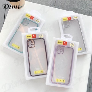 เคสขอบเหลี่ยมขอบสีเงา สำหลับ ไอโฟน I13 13pro 13Promax 12mini 12/12pro 6 7 8 SE2020 6plus 7p 8p X XR Xasmax Ip11 11pro