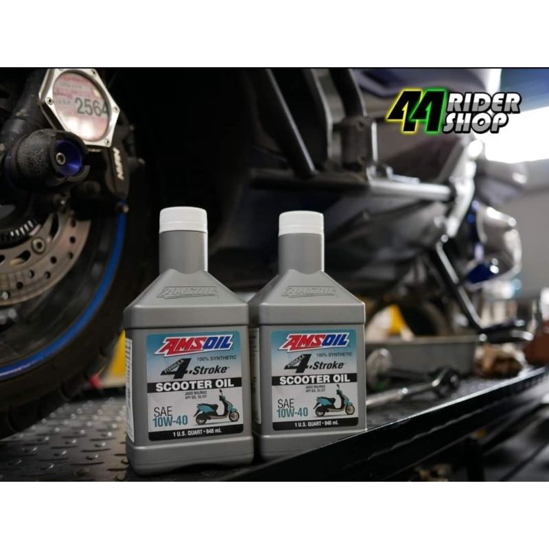 น้ำมันเครื่องสกูดเตออร์-xmax-forza-pcx-aerox-adv-nmax-amsoil-10w40-scooter