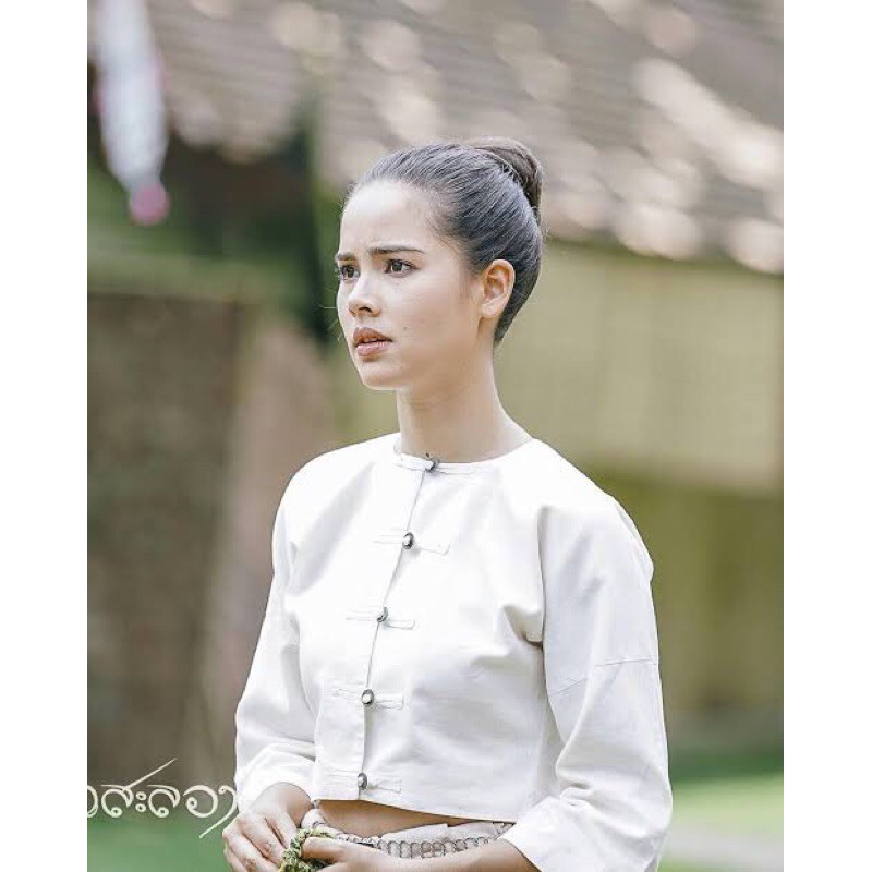 🌸ชุดกาสะลองผ้าฝ้ายพื้นเมือง สีสวย ใส่สบาย เก็บปลายทาง ราคาถูก มุมมองที่ 6