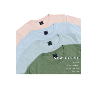 โปรโมชั่น : Yuedpao ยอดขาย No.1 รับประกันไม่ย้วย 2 ปี ยืดเปล่า ยับยาก ไม่ต้องรีด เสื้อยืดเปล่า เสื้อยืด เสื้อยืดคอกลม Set Sea blue