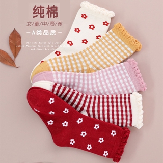 ภาพขนาดย่อของภาพหน้าปกสินค้า5 Pairs of Christmas Spring Autumn Breathable Cartoon Cotton Socks for Children 0-12 Years Old จากร้าน mossovy11.th บน Shopee