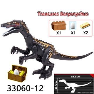 ของเล่นบล็อกตัวต่อไดโนเสาร์ Jurassic World T-Rex ขนาดใหญ่