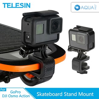 สินค้า Telesin GoPro Surfskate Skateboard Stand Mount Holder Clip สำหรับ GoPro, Action Camera ล็อคแน่น ติดตั้งง่าย ได้มุมมองใหม