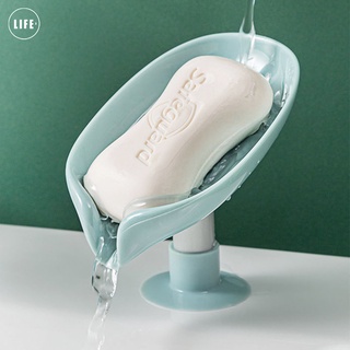 ภาพหน้าปกสินค้า3Life Leaf Shape Drain Soap Box Imitation Jade Shower Soap Holder Sponge Storage Plate Tray for Bathroom Supplies Gadge ที่เกี่ยวข้อง