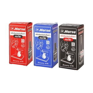โปรโมชั่น : Horse ตราม้า หมึกเติมแท่นตราประทับ ชนิดกันน้ำ Permanant 30cc.