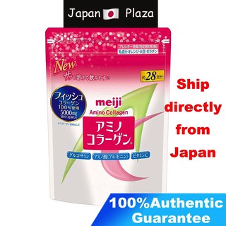 🅹🅿🇯🇵 New เมจิ อะมิโน คอลลาเจน Meiji Amino Collagen Refill 196g 28days
