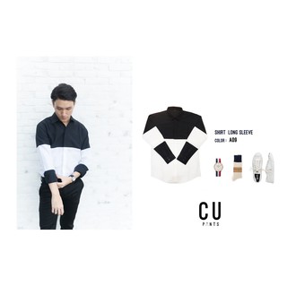 ภาพหน้าปกสินค้าเสื้อเชิ้ตแขนยาว  สีขาวดำ ทูโทน A09 : Minimal Edition : CU PANTS ที่เกี่ยวข้อง