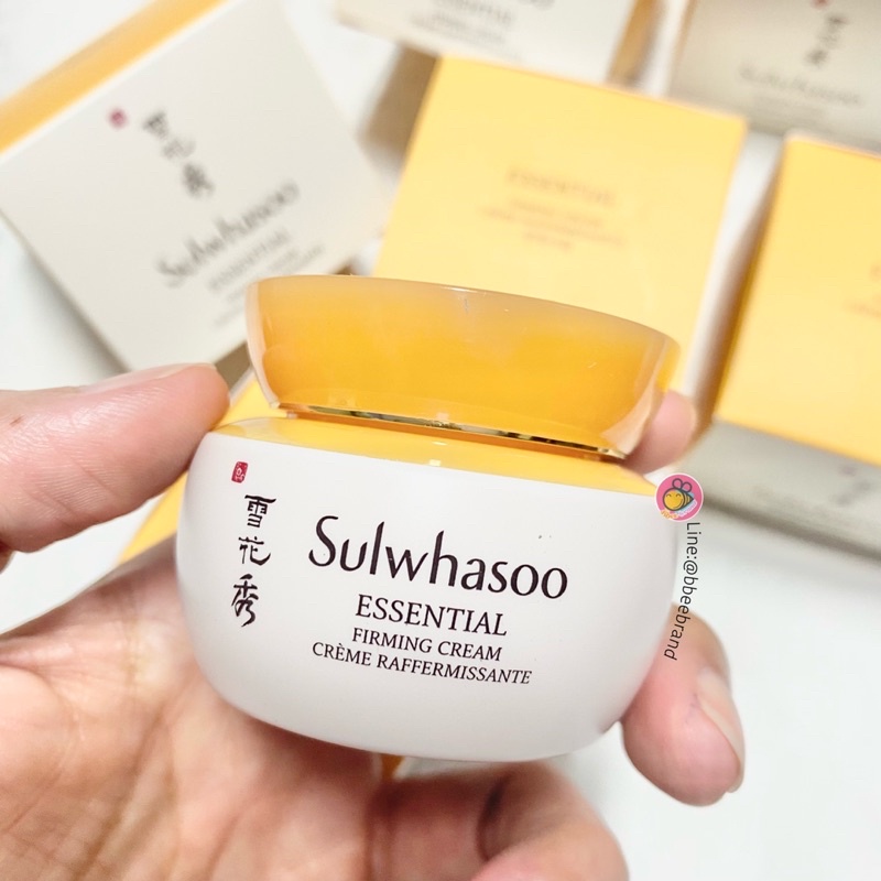 แท้-sulwhasoo-essential-firming-cream-15-ml-inbox-ครีมกระชับผิวหน้าด้วยส่วนผสมสมุนไพร-เพื่อเผยผิวสวยรู้สึกเนียนกระชับ