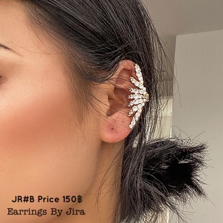 ต่างหู Ear Cuff ต่างหูเพชร CZ  Silver 925