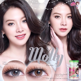 คอนแทคเลนส์ Pretty Doll Molly ค่าสายตา -0.00 ถึง -5.00