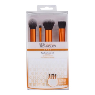 *SALE* Real Techniques Flawless Base Set (4pcs) #1533 เซ็ตแปรงแต่งหน้า 4 ชิ้นพร้อมกล่องใส่แปรงขนาดกะทัดรัด