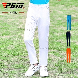 PGM เสื้อผ้ากอล์ฟ เด็กเสื้อผ้ากอล์ฟ กางเกงกีฬาเด็กผู้ชาย กางเกงลำลอง  6hoj