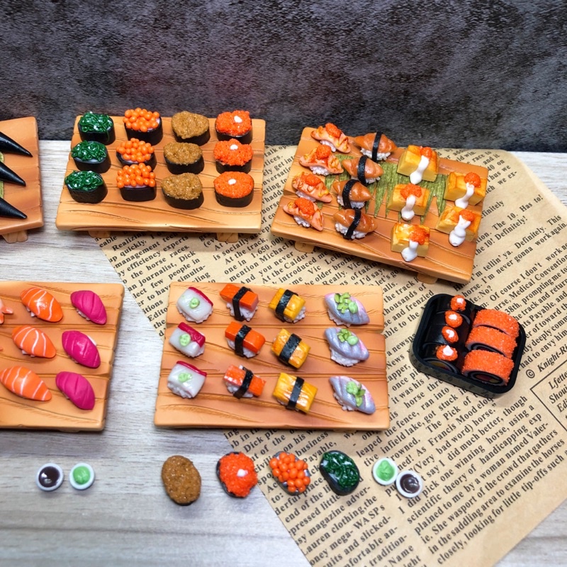 ภาพสินค้าซูชิ ซูชิจิ๋ว ซูชิดินปั้นจิ๋ว มีหลายแบบ ของจิ๋ว miniature อาหารจิ๋ว จากร้าน phonsudam บน Shopee ภาพที่ 3