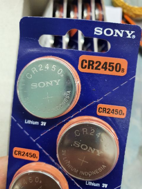 cr-2450-5-ก้อน-ถ่าน-sony-lithium-cr-2450-3-v-งานเเท้