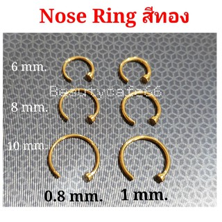 ภาพขนาดย่อของภาพหน้าปกสินค้าNose Ring จิวจมูก จิวปาก จิวห่วง สแตนเลสแท้ (1ชิ้น) ไม่ลอก ไม่เป็นสนิม NS Stainless 316L จากร้าน beautycafe66 บน Shopee ภาพที่ 8