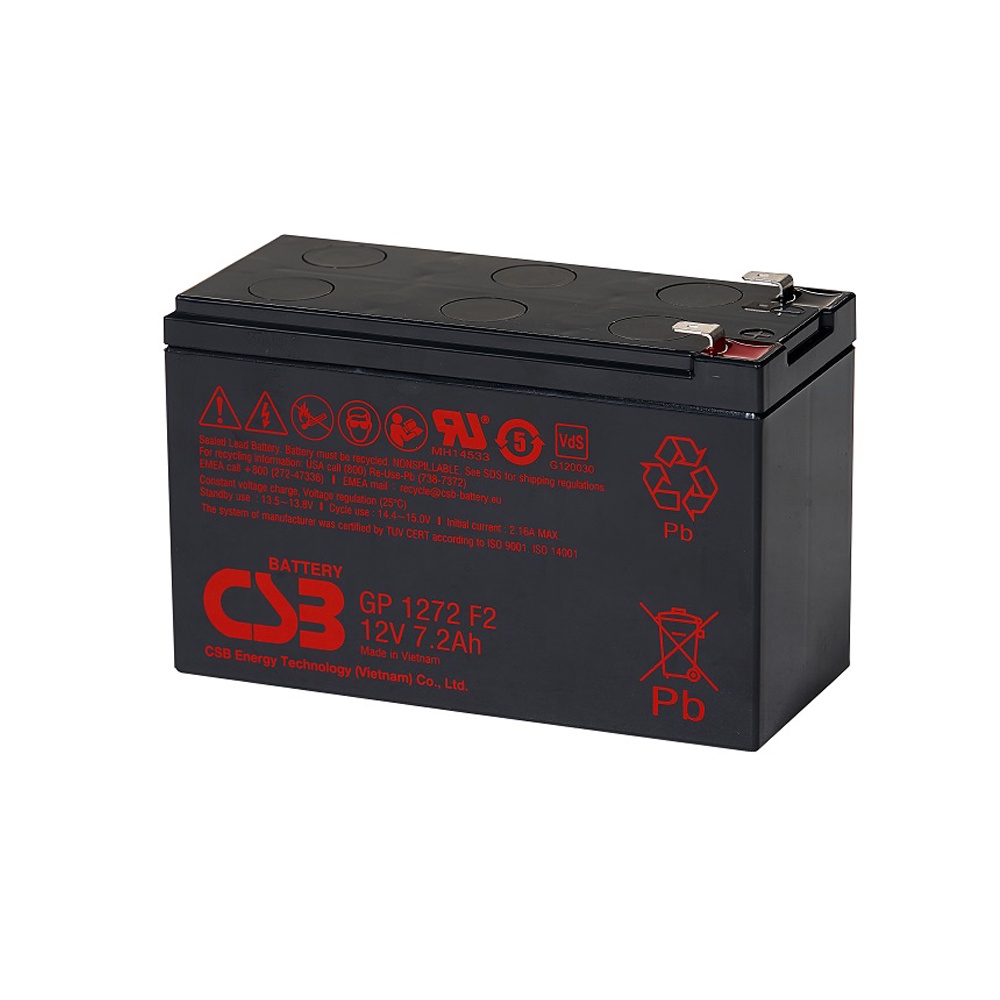 CSB Battery GP1272 12V 7.2AH แบตเตอรี่ AGM สำหรับ UPS และใช้งานทั่วไป ...