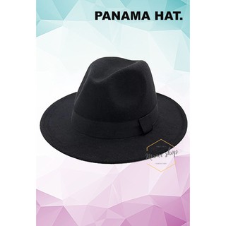 ภาพหน้าปกสินค้าราคา พิเศษ พร้อมส่ง หมวกปานามา Panama hats หมวกปีกกว้างที่เป็นที่นิยมสูงสุด Wool ดำ สินค้าราคาถูก. ที่เกี่ยวข้อง