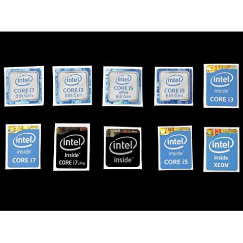 ภาพสินค้าสติ๊กเกอร์ SET2 Intel Core i3,i5,i7,i9 Gen 6-11 Sticker ตกแต่ง PC Notebook  ของหายาก ราคาถูก จากร้าน vissavat บน Shopee ภาพที่ 3
