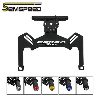 【SEMSPEED】 สำหรับ Honda Forza300 2018-2020 รถจักรยานยนต์ GPS Bracket ขาตั้งด้านหน้า Mount ที่วางคลิปโทรศัพท์