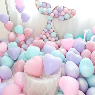 สินค้า 25PCS Set 12inch macaroon balloon pastel latex balloon I love you heart balloon birthday wedding valentine\'s day decorations  anniversary party decorations