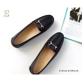 EARL GREY รองเท้าหนังแกะแท้  รุ่น Clyley.S series in Black