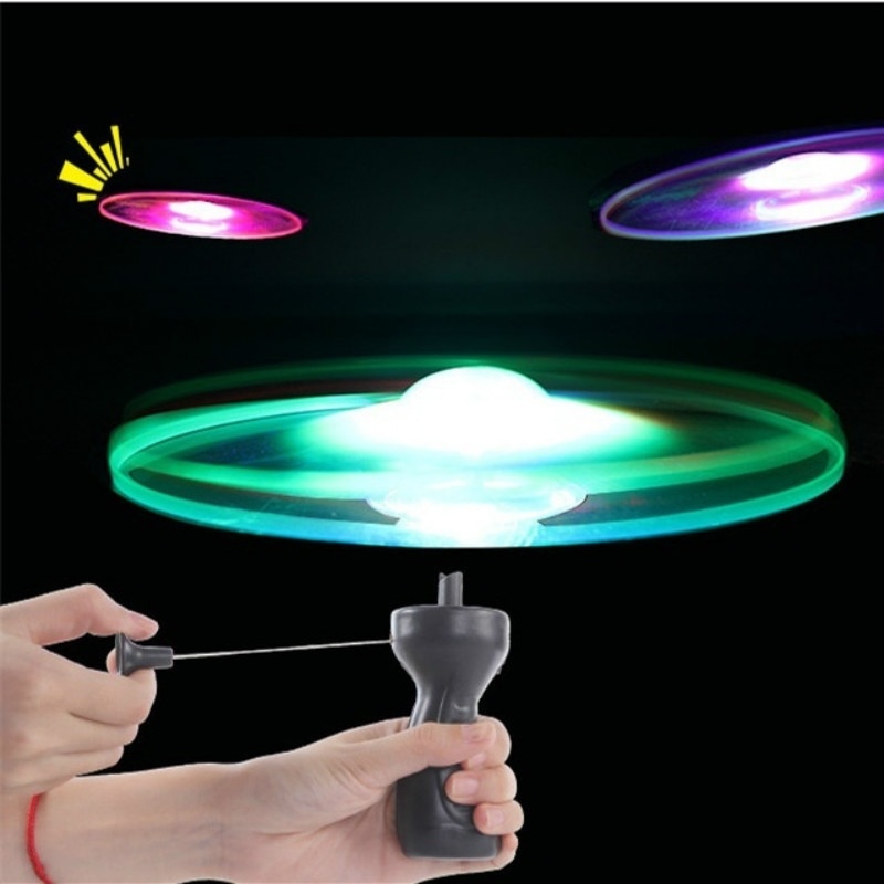 จานบิน-ufo-มีไฟ-led-หลายสีสันของเล่นสําหรับเด็ก