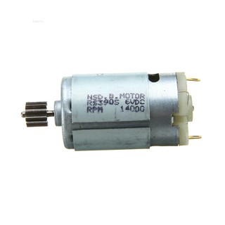 Baomy มอเตอร์ไฟฟ้า RS390 6V 14000RPM สําหรับรถจักรยานเด็ก