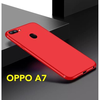 TPU CASE เคสออฟโบ้ OPPO A7 เคสซิลิโคน เคสนิ่ม สวยและบางมาก เคสสีดําสีแดง [ส่งจากไทย]