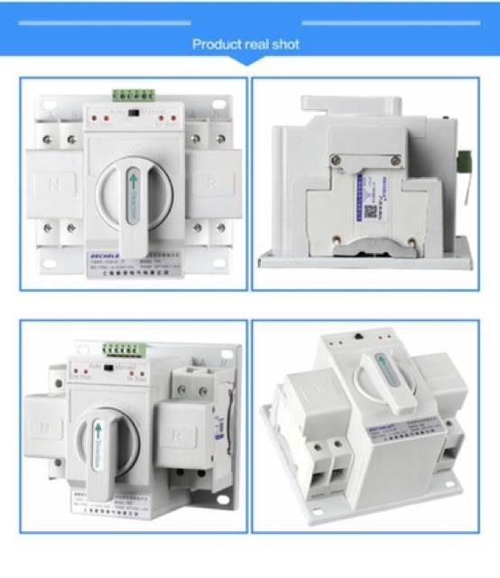 ATS Dual Power Transfer Switch Automatic 2P 63A สวิตซ์สลับแหล่งจ่ายไฟ ...