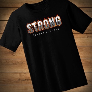 เสื้อยืดลาย STRONG ผ้า cotton 100% ใส่สบาย เสื้อคอกลม เสื้อลายวินเทจ เสื้อสกรีน เสื้อพิมพ์ลาย เสื้อฮาฟโทน