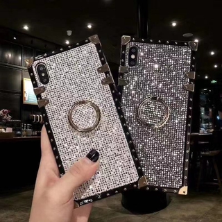 Samsung Galaxy A71 A51 A50 A70 A21S A10S A20S A31 M31 A60 M40 A9 2018 Diamond glitter square phone case