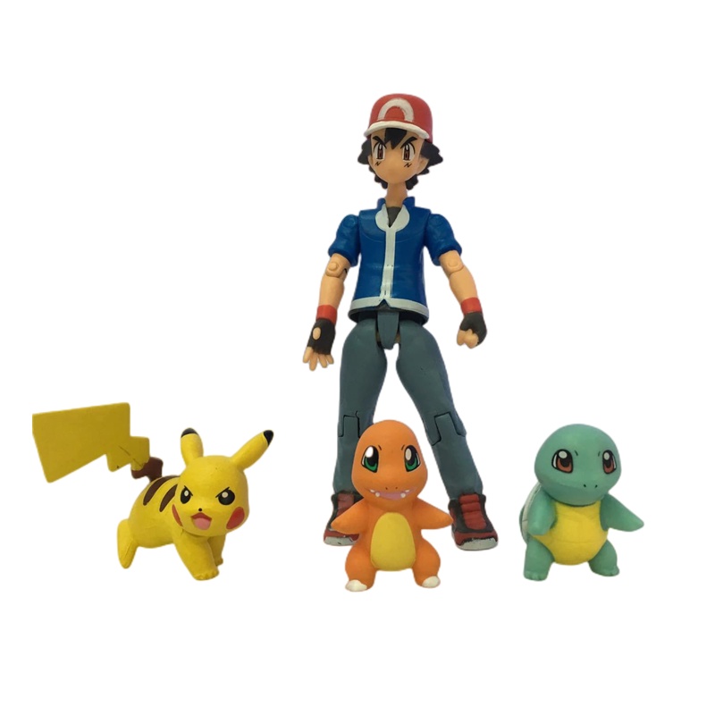 โมเดลฟิกเกอร์ อนิเมะโปเกม่อน Kawaii Figma 052 Pokemon Ash Ketchum ...