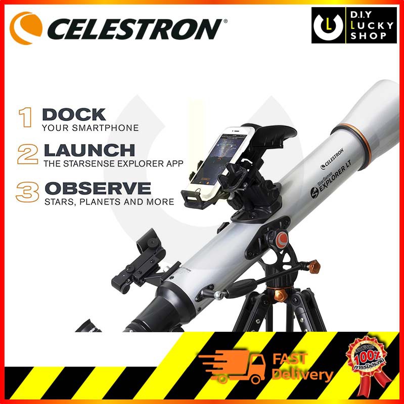 celestron-กล้องดูดาว-starsense-explorer-รุ่น-lt70az-telescope-กล้องโทรทรรศน์-ขนาด-70-มม-แบบหักเหแสง-lt70-lt-70-az