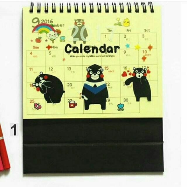 Calendar Kumamon Shopee Thailand