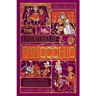 Chulabook(ศูนย์หนังสือจุฬาฯ) |c321หนังสือ9780062905277 THE ADVENTURES OF PINOCCHIO (MINALIMA EDITION) (ILUSTRATED WITH INTERACTIVE ELEMENTS)(HC)