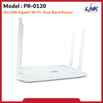 Router LINK PR-0120 : AC1200 Gigabit Wi-Fi- Dual Band Router | Shopee ...