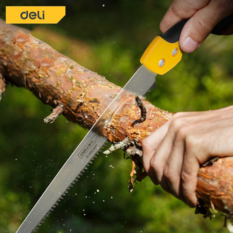deli-เลื่อยมือ-เลื่อยมือตัดไม้-เลื่อยตัดต้นไม้-เลื่อยตัดกิ่งไม้-เลื่อยกิ่งไม้-270mm-ด้วยเปลือกทำให้ง่ายต่อการพกพา-saw