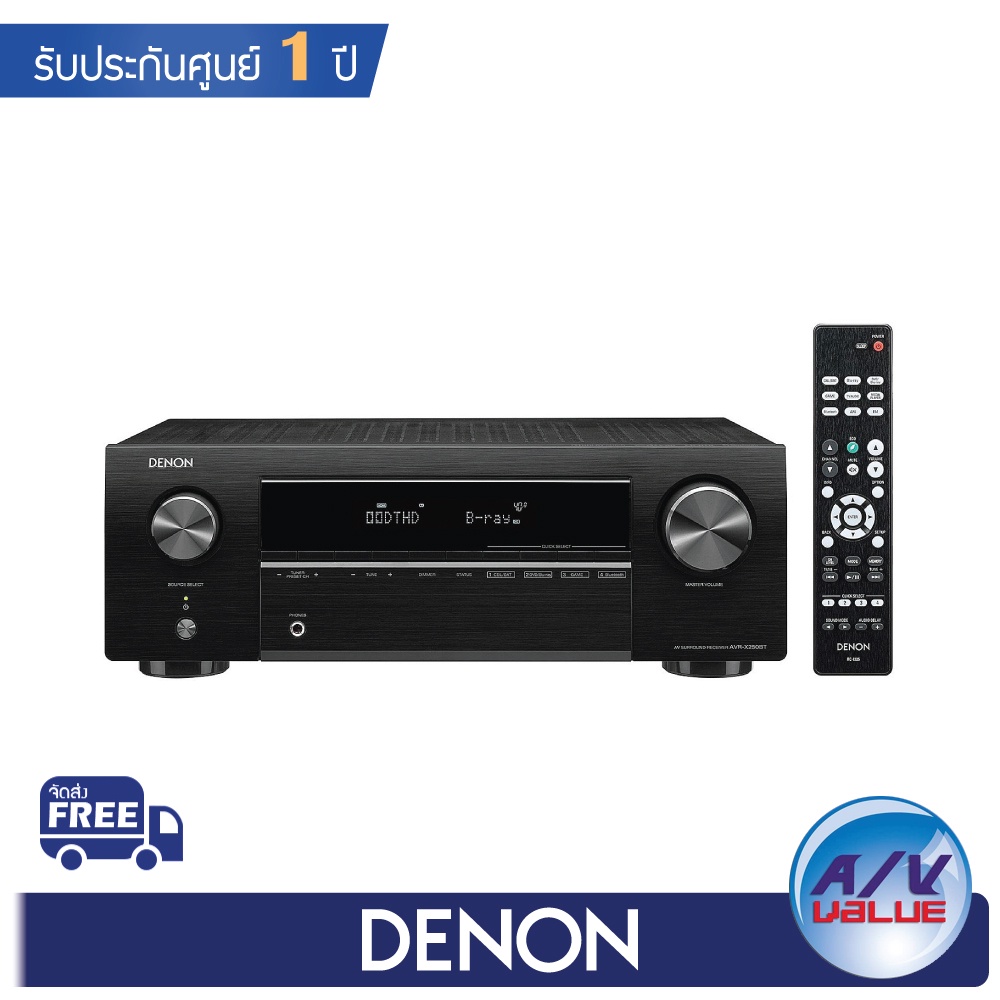 denon-avr-x250bt-5-1-ch-4k-ultra-hd-av-receiver-with-bluetooth-ผ่อนชำระ-0