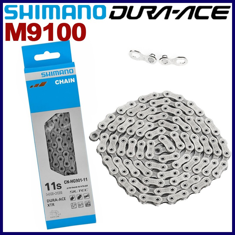 shimano-โซ่จักรยานเสือภูเขา-xtr-m9100-11-12-ความเร็ว-116-ลิงค์-126-ลิงค์