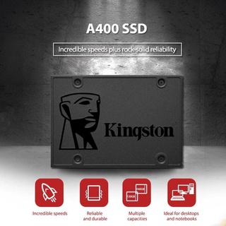 ภาพขนาดย่อของภาพหน้าปกสินค้าSSD (เอสเอสดี) 240GB 120GB 480GB 960GB Kingston A400 2.5 SATA III เหมาะสำหรับโน๊ตบุ๊คและเดสก์ท็อป จากร้าน flash3c.th บน Shopee