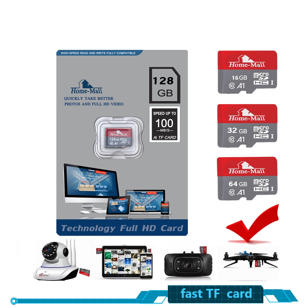 ภาพสินค้า16GB Homemall Ultra Micro SD Card Class10 A1 (SDSQUAR) เมมโมรี่การ์ด โทรศัพท์ มือถือ แท๊บเล็ต ประกัน 1 ปี จากร้าน junanvision บน Shopee ภาพที่ 1