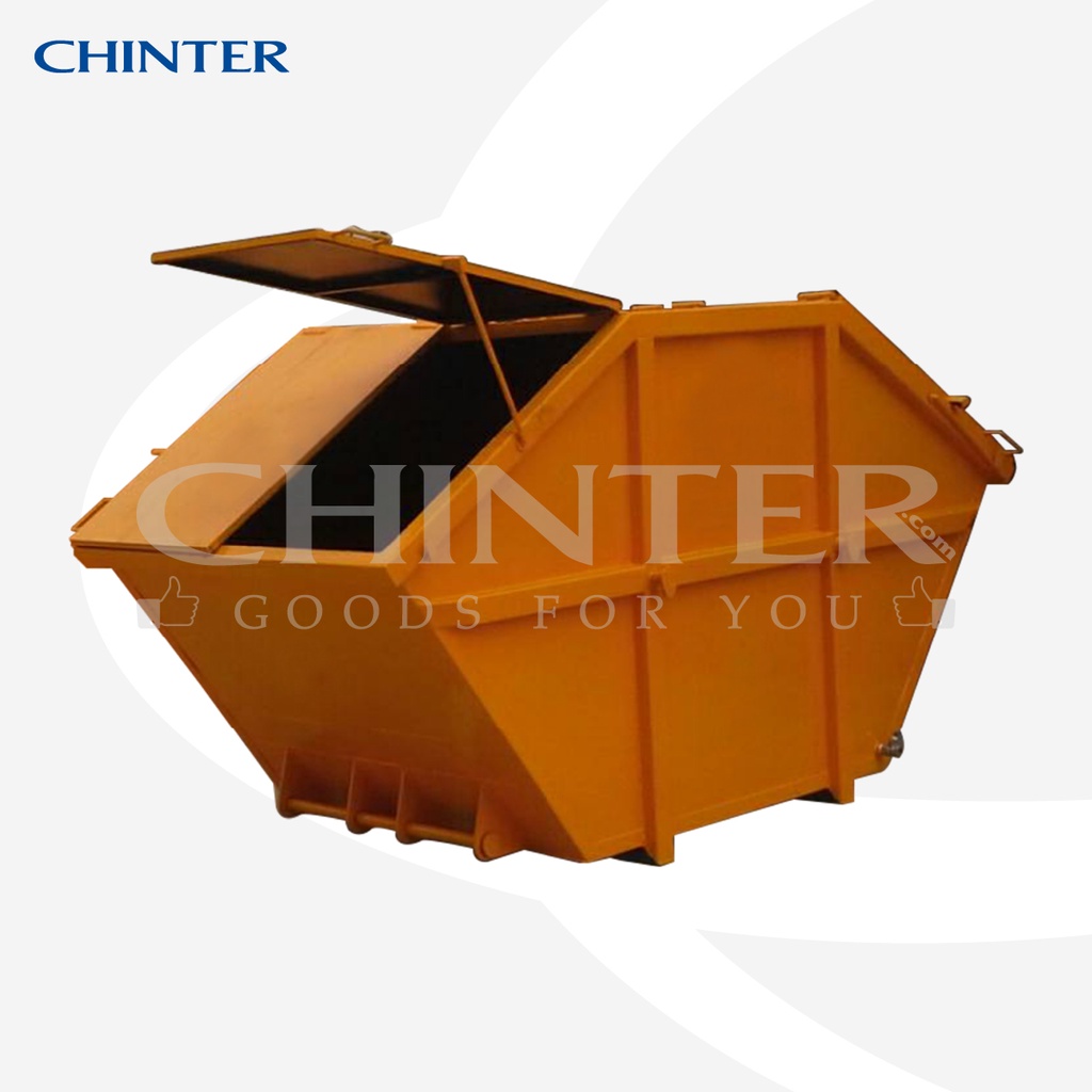 chinter-sgc8-1ถังขยะเหล็อกคอนเทนเนอร์ขนาด8000ลิตรชนิดเท2ด้าน-มีสีฟ้า-สีฟ้าคราม-สีเหลือง-สีเขียวสรีนชื่อหน่วยงานให้ฟรี