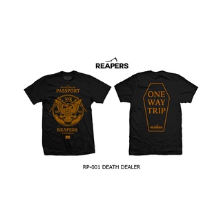 REAPERS-001 DEATH DEALERเสื้อผลิตจากผ้า cotton เกรดดี 100 % ใส่สบายไม่ยืดไม่หด