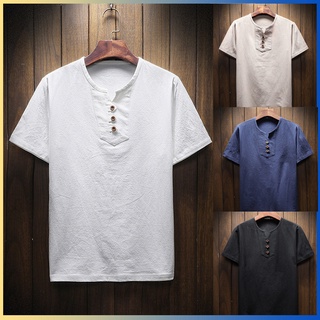 Short -sleeved T -shirt solid color T -shirt