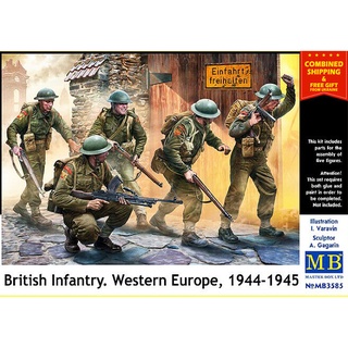 โมเดลประกอบฟิกเกอร์ทหาร Master Box 1/35MB3585 British Infantry. Western Europe. 1944-1945